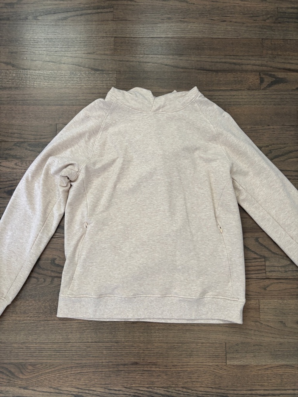 Men's Casual Beige Hoodie Sweater